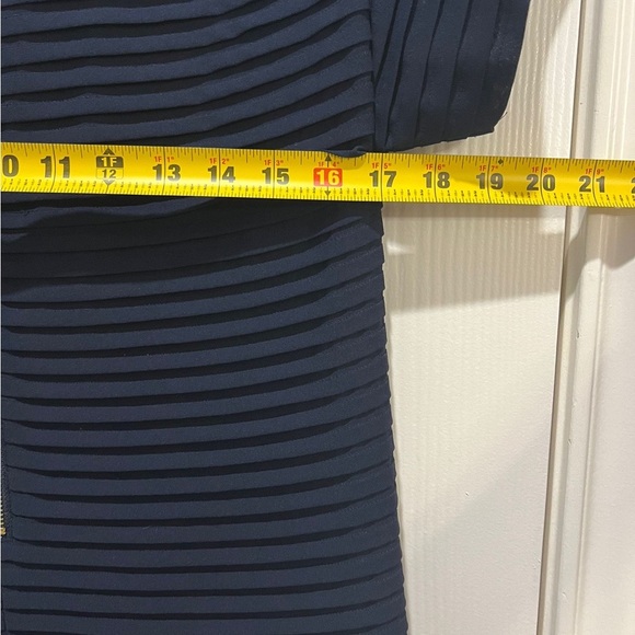 J. Crew Midnight Blue Textured Midi Dress - Picture 5 of 7